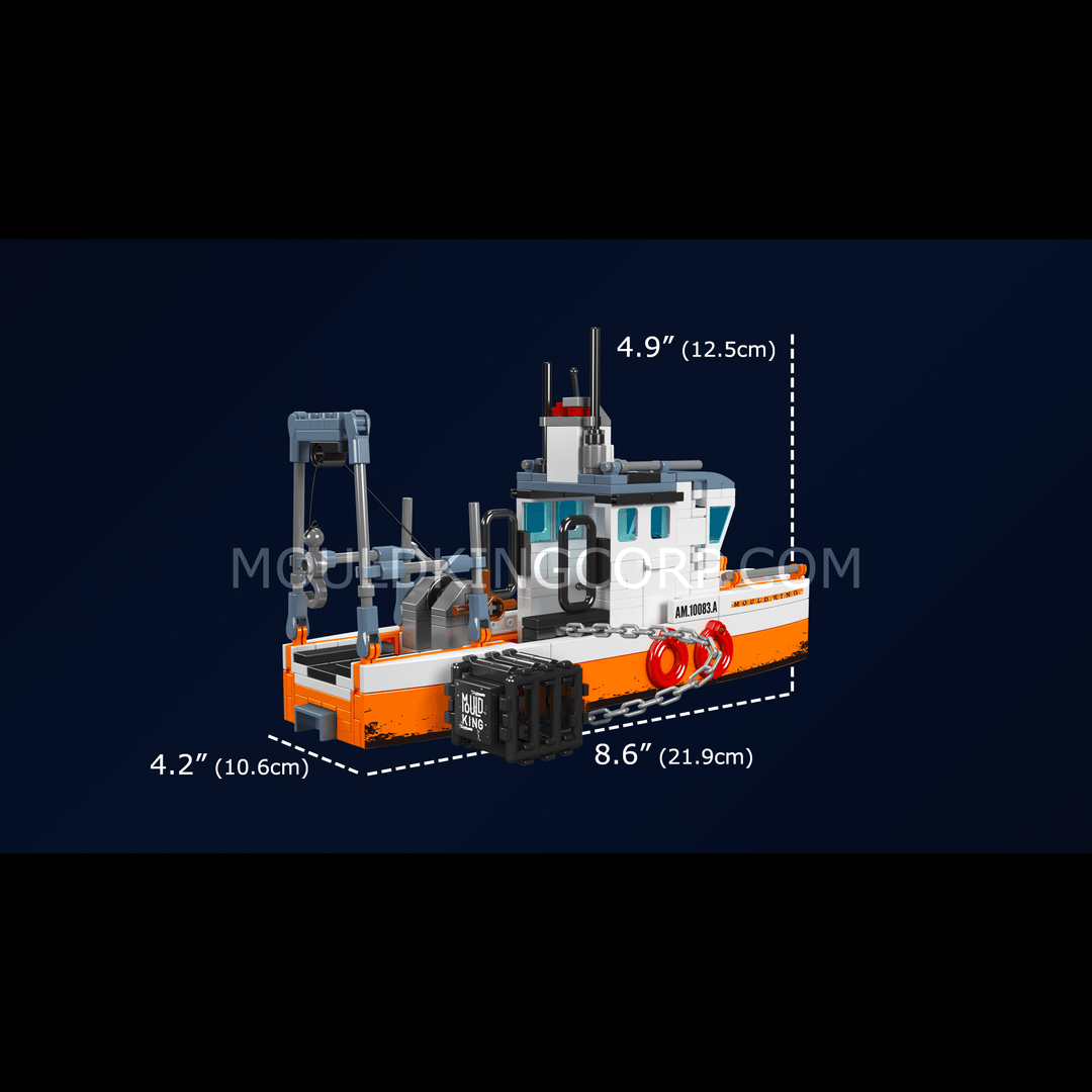 Mould King 10083 Fischerboot-Bausatz | 420 Teile