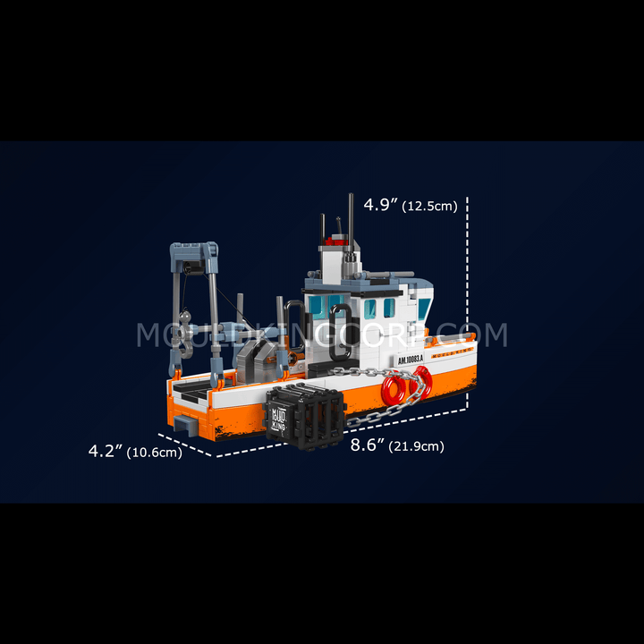 Mould King 10083 Fischerboot-Bausatz | 420 Teile