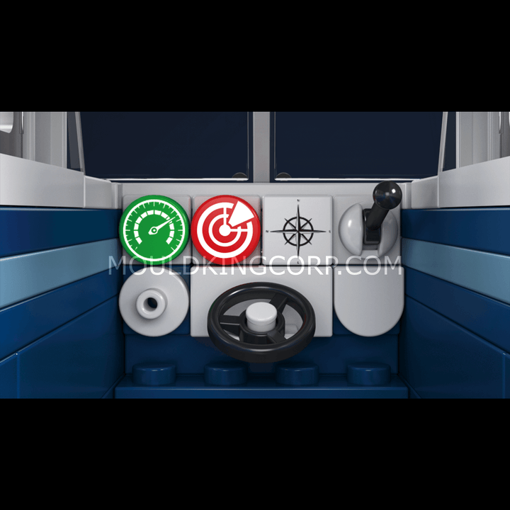 Mould King 10084 Polizeiboot-Bausatz | 413 Teile