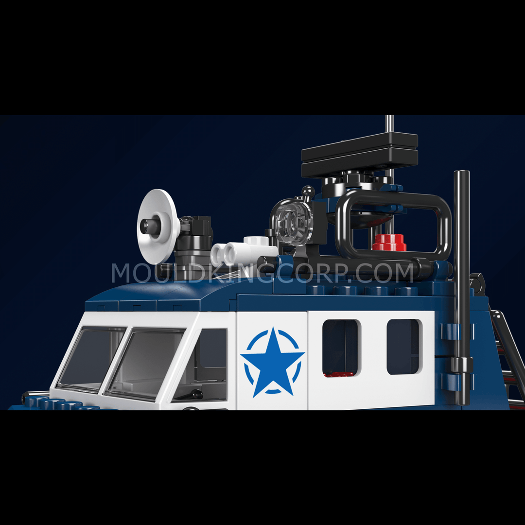 Mould King 10084 Polizeiboot-Bausatz | 413 Teile