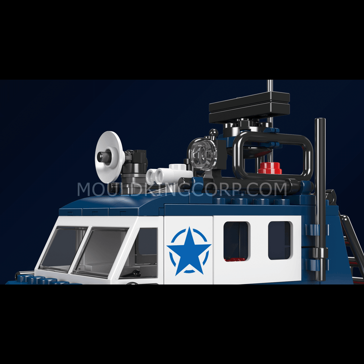 Mould King 10084 Polizeiboot-Bausatz | 413 Teile