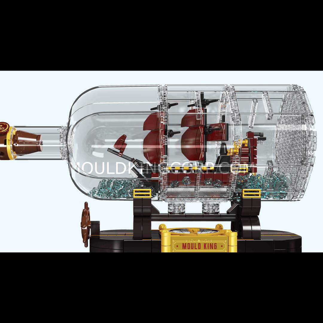 Mould King 10085 The Mini Queen Revenger Schiff-In-einer-Flasche Bausatz | 885 Teile