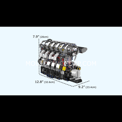 Mould King 10087 Motorisierter L4 Benzinmotor Bausatz | 1.787 Teile