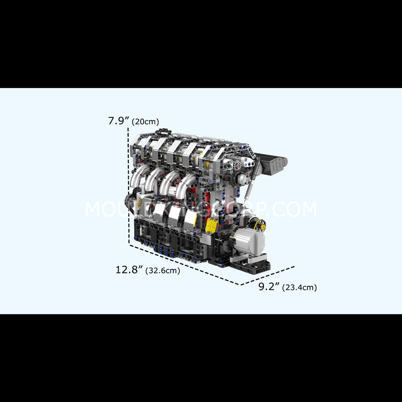 Mould King 10087 Motorisierter L4 Benzinmotor Bausatz | 1.787 Teile