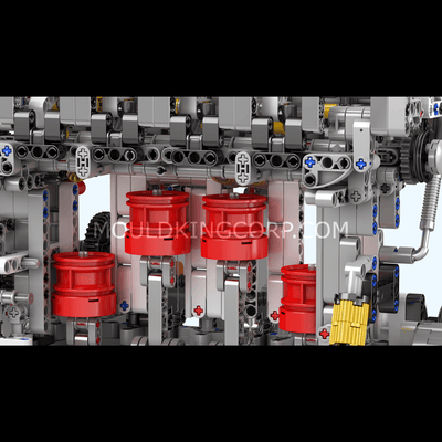 Mould King 10087 Motorised L4 Gasoline Engine Building Set | 1,787 Pcs