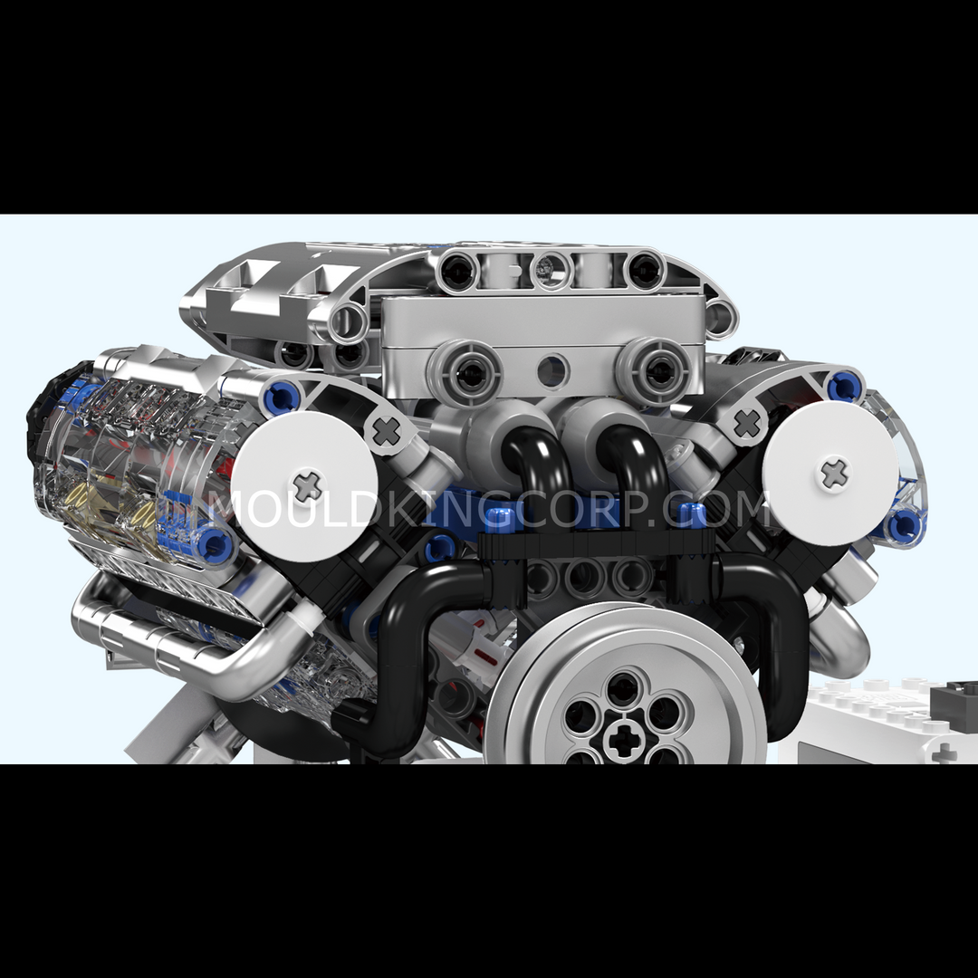 Mould King 10088 Motorisierter V8-Motor-Bausatz | 535 Teile