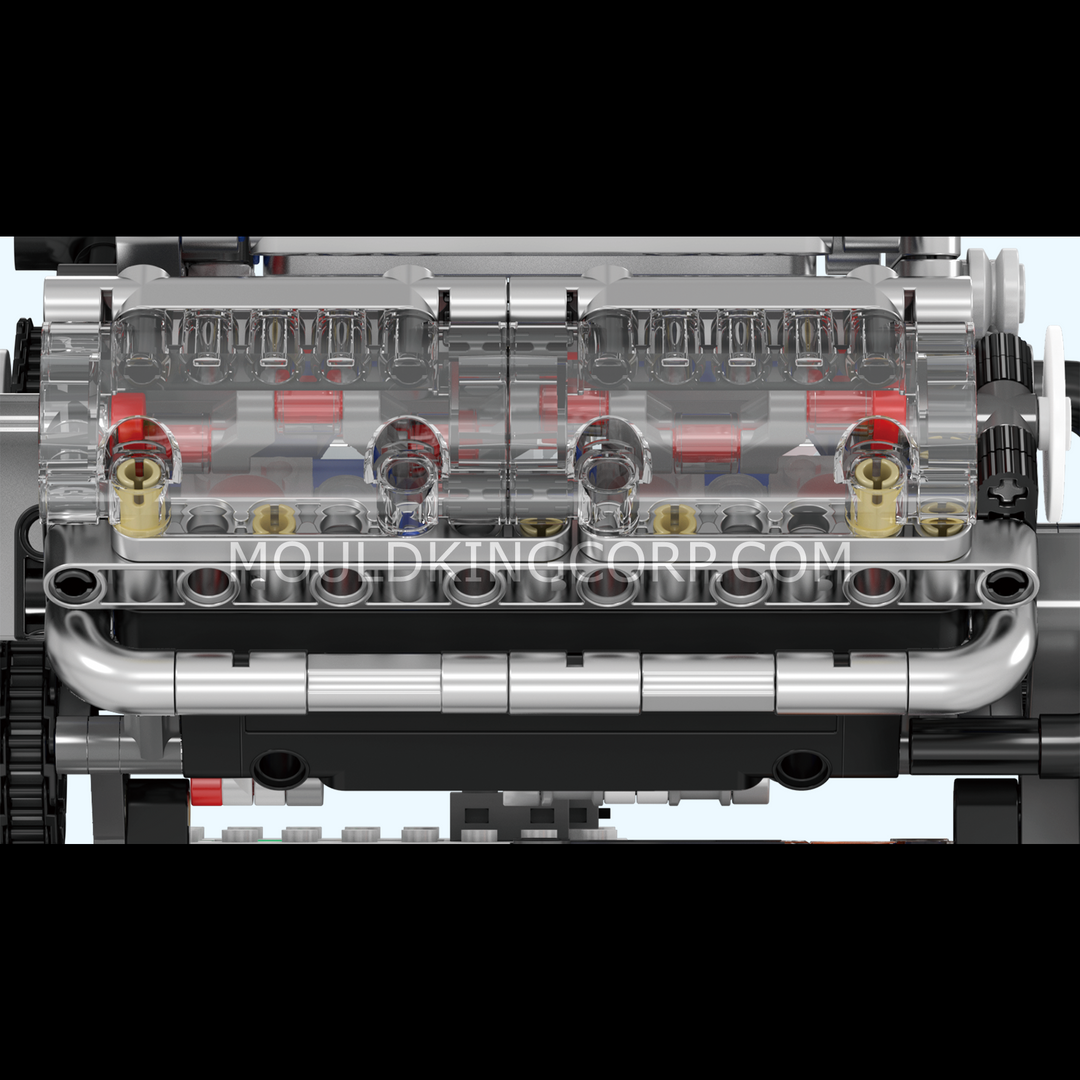 Mould King 10088 Motorised V8 Engine Building Set | 535 Pcs