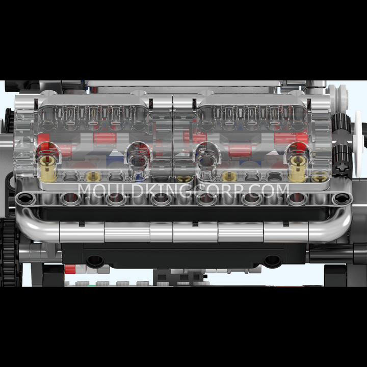 Mould King 10088 Motorised V8 Engine Building Set | 535 Pcs
