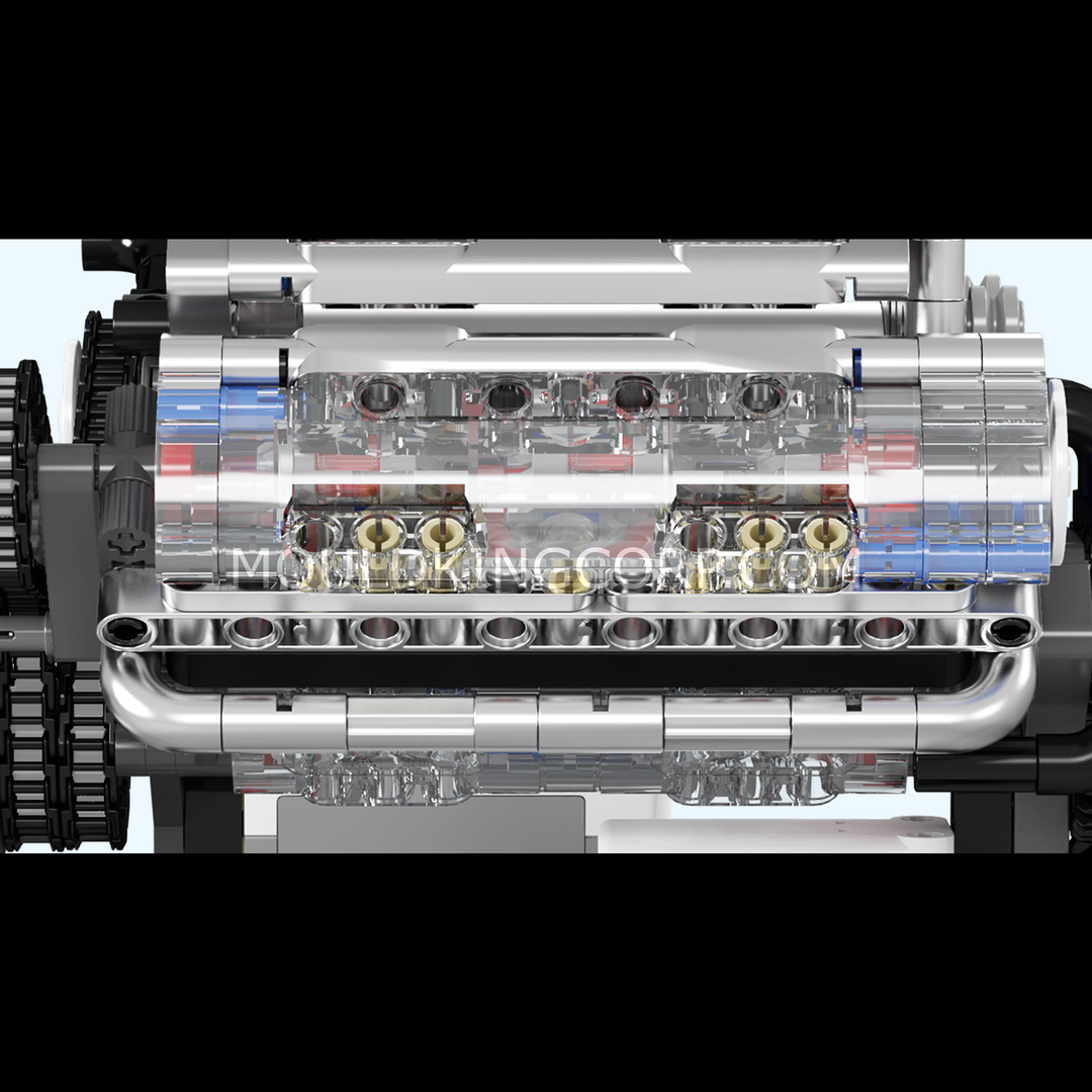Mould King 10088 Motorisierter V8-Motor-Bausatz | 535 Teile