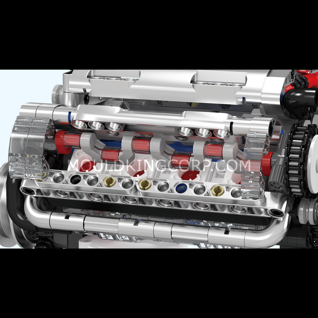 Mould King 10088 Motorisierter V8-Motor-Bausatz | 535 Teile