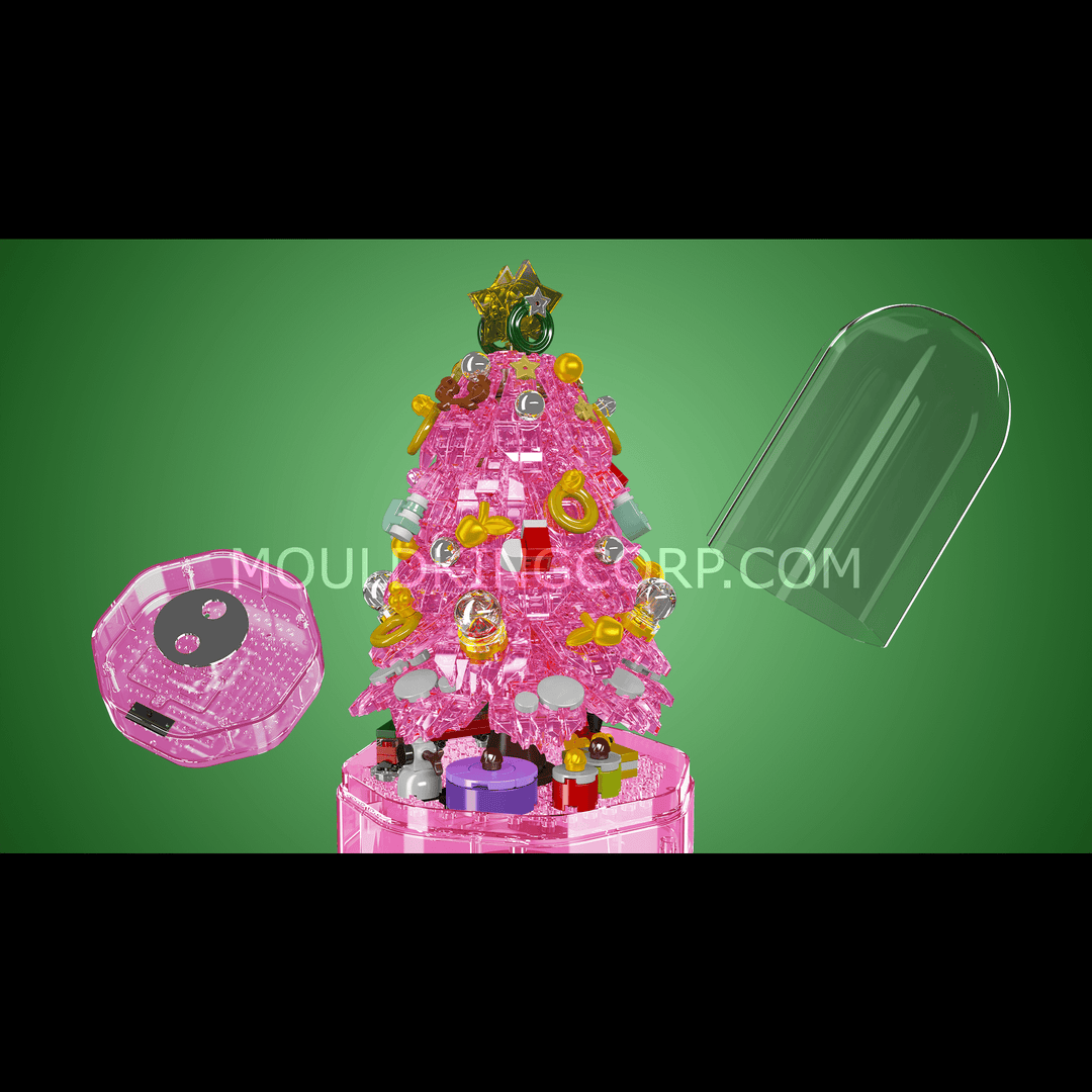 Mould King 10090 Weihnachtsbaum-Spieluhr-Bausatz | 688 Teile