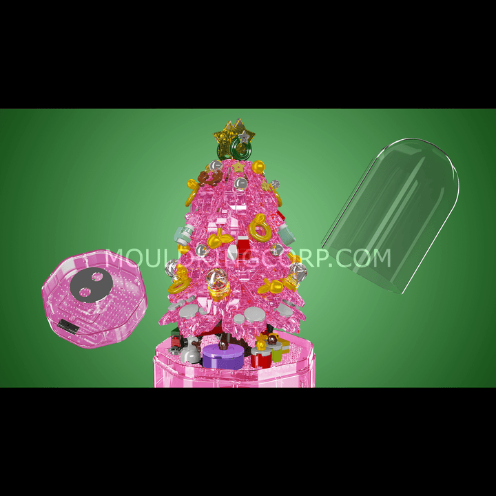 Mould King 10090 Weihnachtsbaum-Spieluhr-Bausatz | 688 Teile