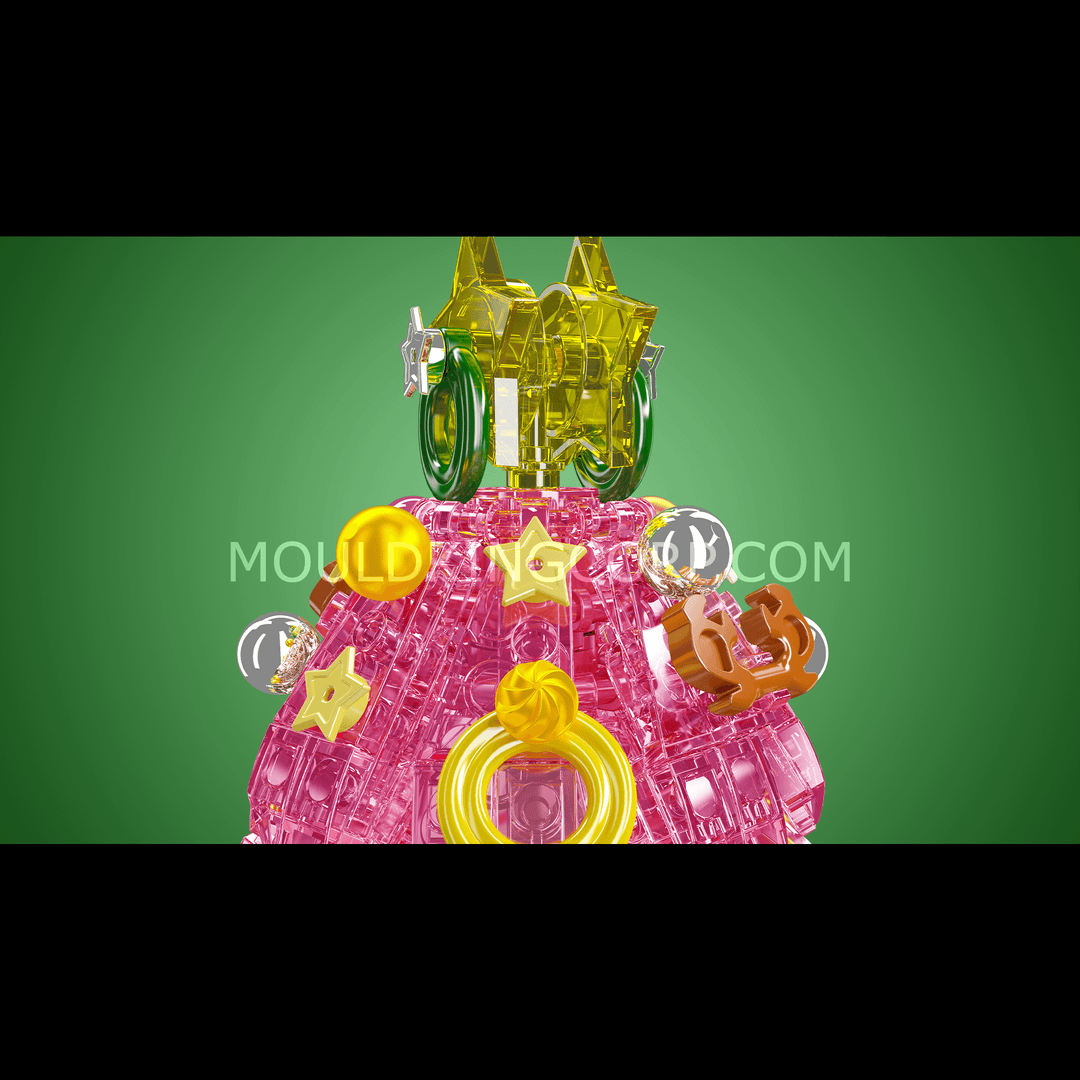 Mould King 10090 Weihnachtsbaum-Spieluhr-Bausatz | 688 Teile