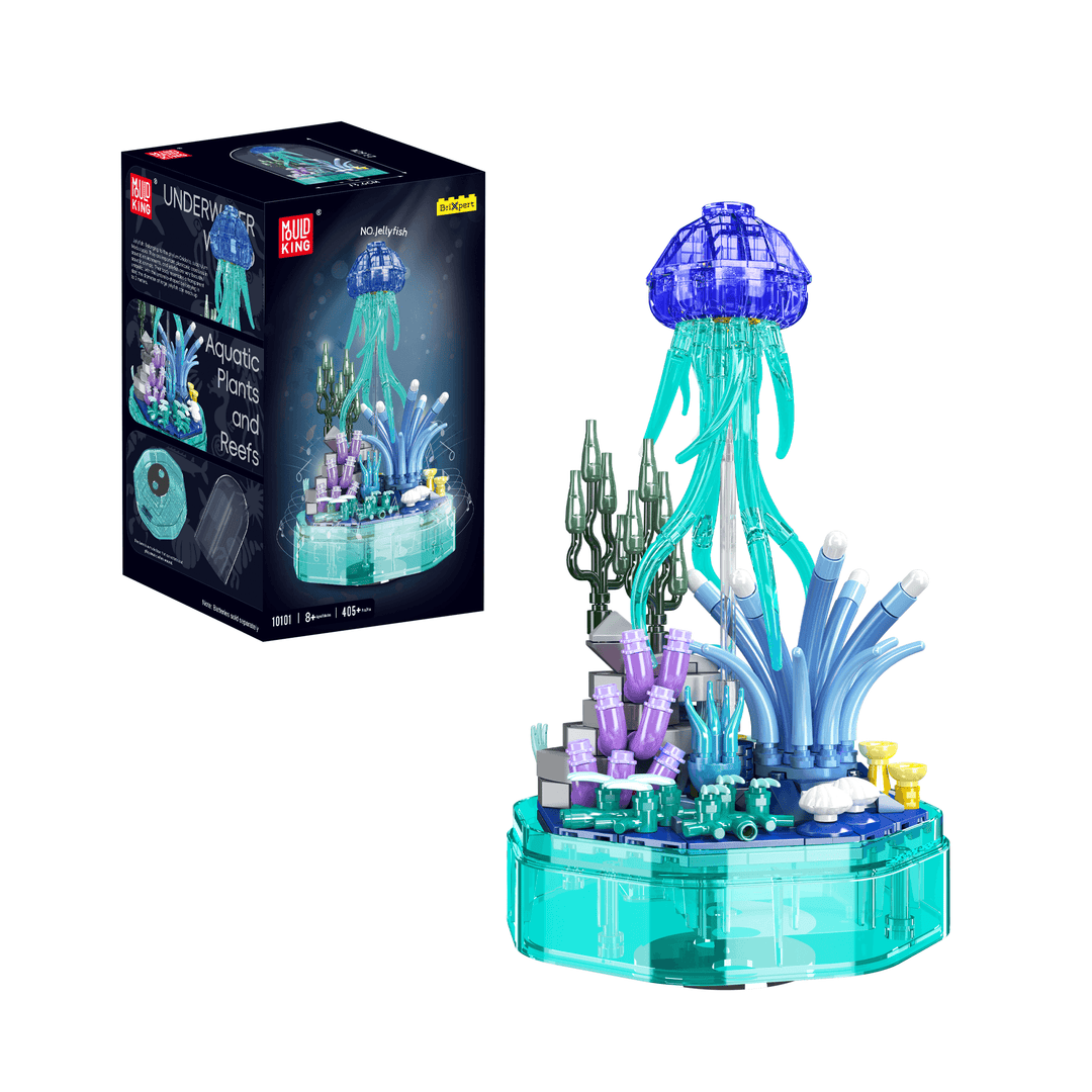 Mould King 10101 Jellyfish Music Box Building Block Set | 405 Pcs Mould King 10101 Jellyfish Music Box Building Block Set | 405 Pcs