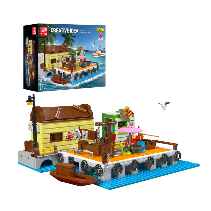Mould King 10109 Dockside laad- en losblokset | 821 stuks