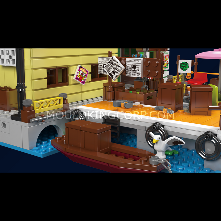 Mould King 10109 Dockside laad- en losblokset | 821 stuks