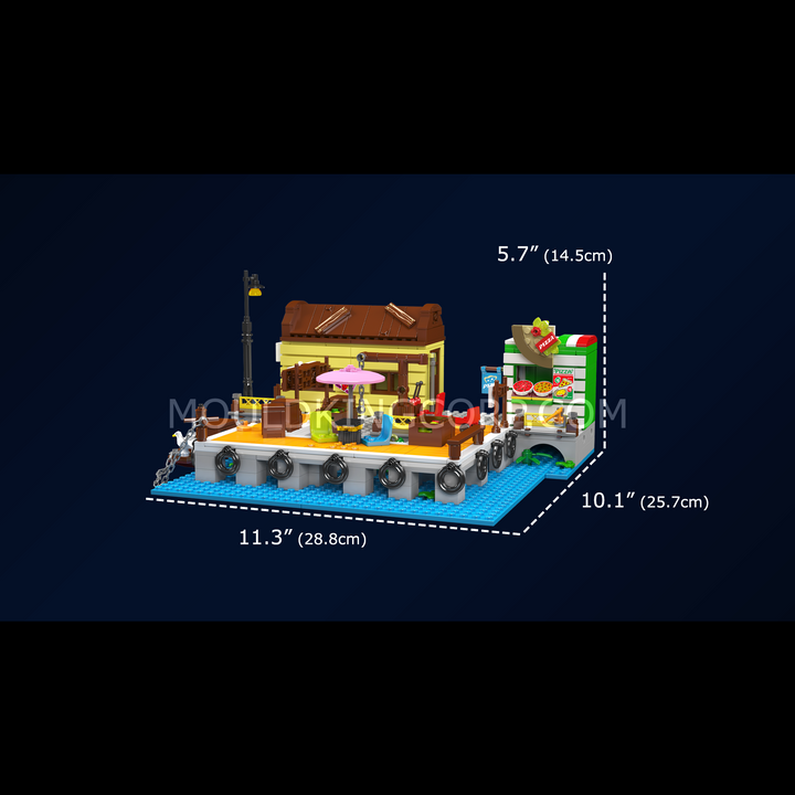 Mould King 10109 Dockside laad- en losblokset | 821 stuks