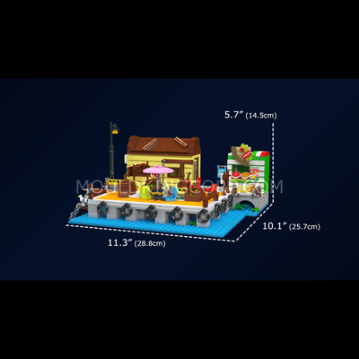 Mould King 10109 Dockside Loading and Unloading Block Set | 821 Pcs