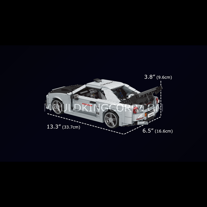 Mould King 10113 Skyline GTR R34 Kit de construction de maquettes de voitures | 1 471 pièces