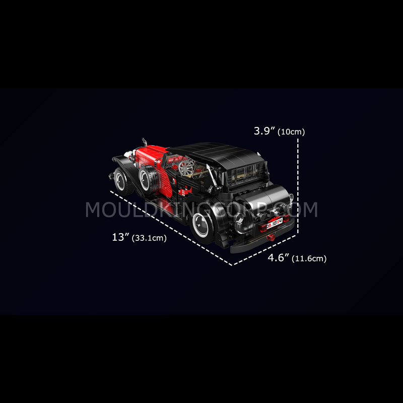 Mallenkoning 10114 Vintage Cabrio Auto Modelbouwset | 1.308 Stuks