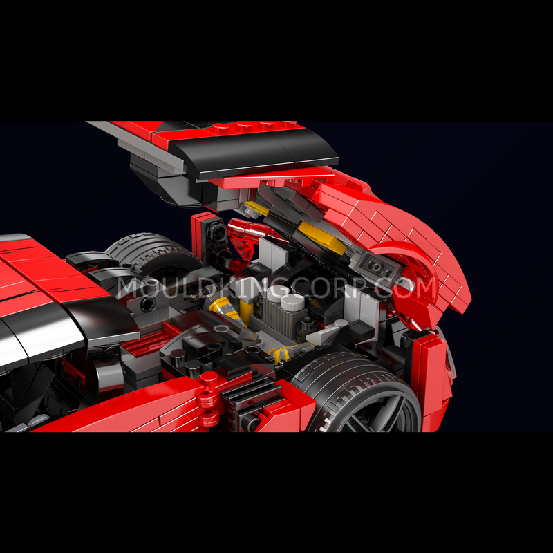 Mould King 10117 Liken Hypersport Car Kit de construction de modèles | 1 311 pièces