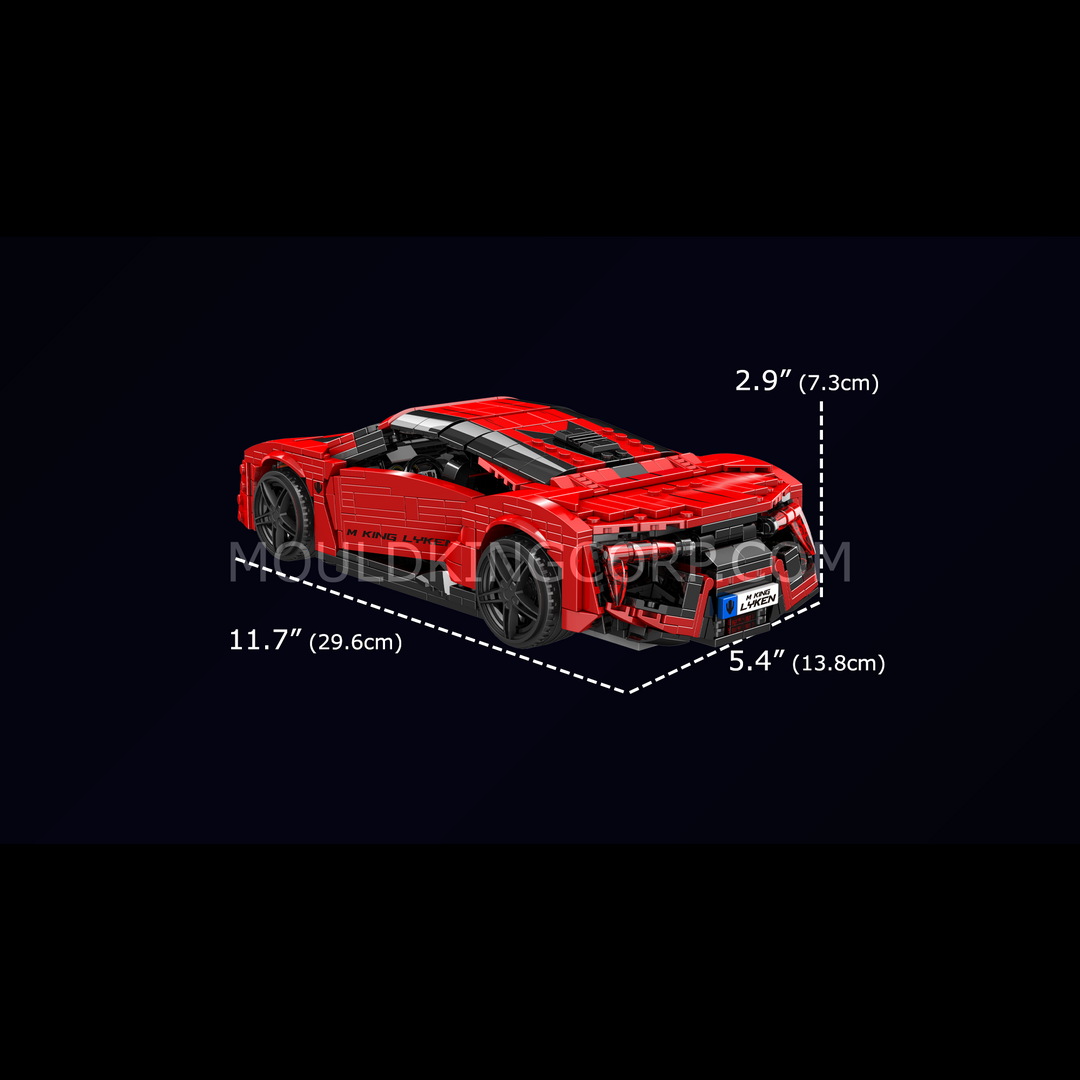 Mould King 10117 Liken Hypersport Car Model Building Set |  1,311 Pcs