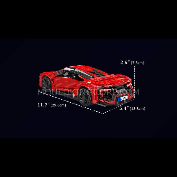 Mould King 10117 Liken Hypersport Car Model Building Set |  1,311 Pcs