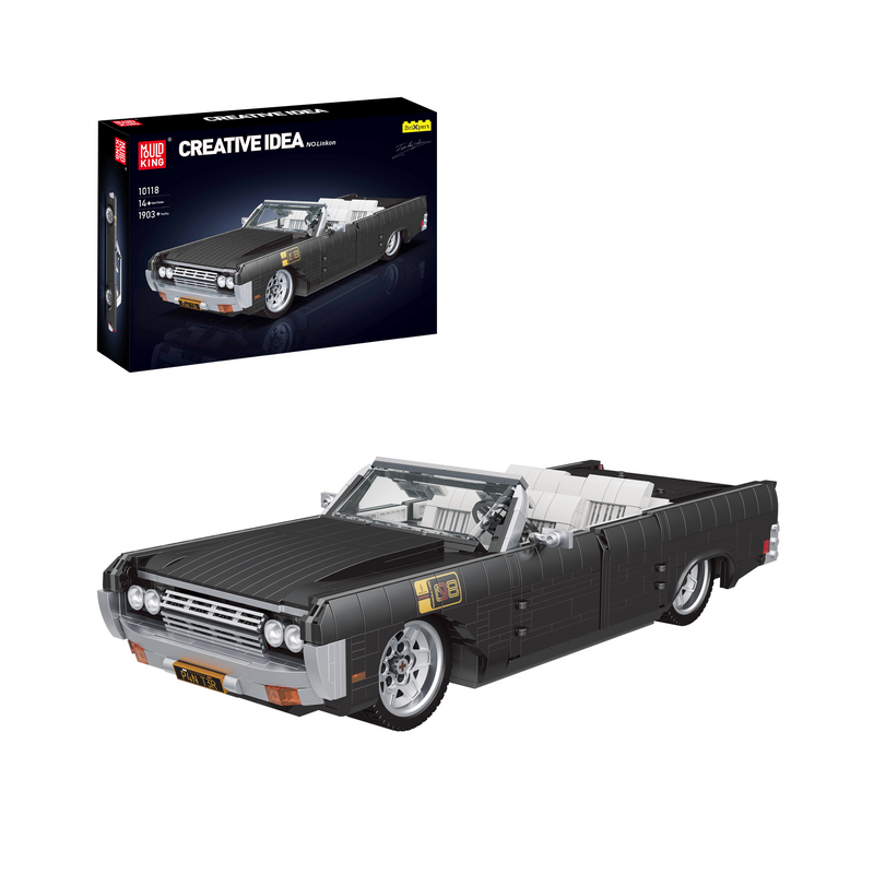 Mould King 10118 Coffret de construction de maquettes de voitures Lincoln Continental | 1 903 pièces