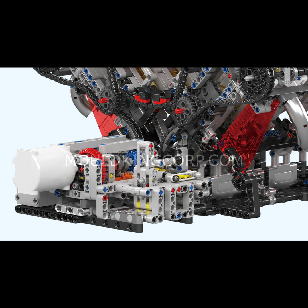 Mould King 10130S F488 Motorized Supercar Engine Model Building Set | 2,936 Pcs
