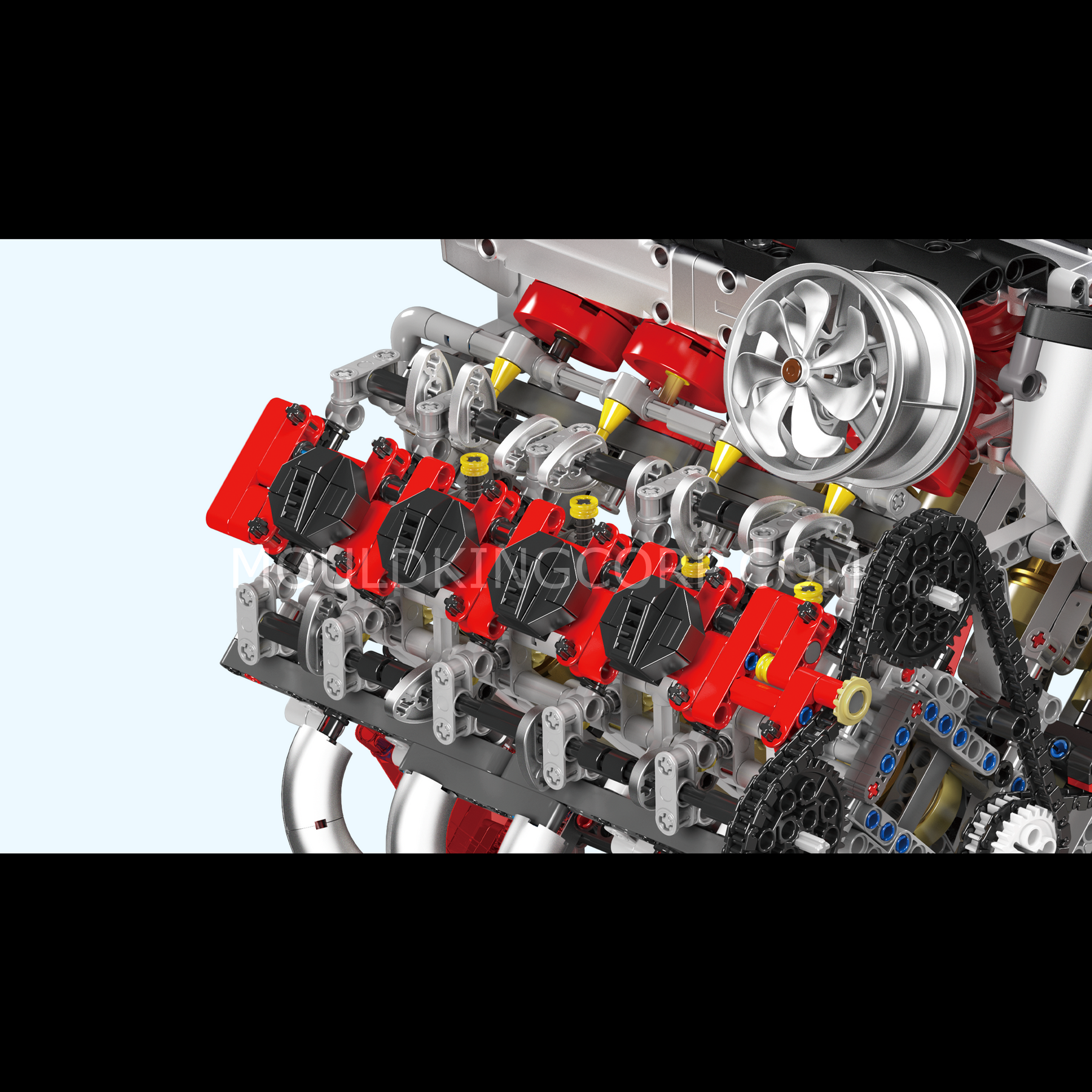 Mould King 10130 F488 Motorised V8 Engine Building Set | 2,718 Pcs ...