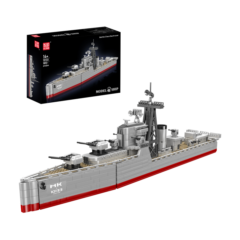 Mould King 10133 Coffret de construction de destroyer de classe Battle | 1 815 pièces