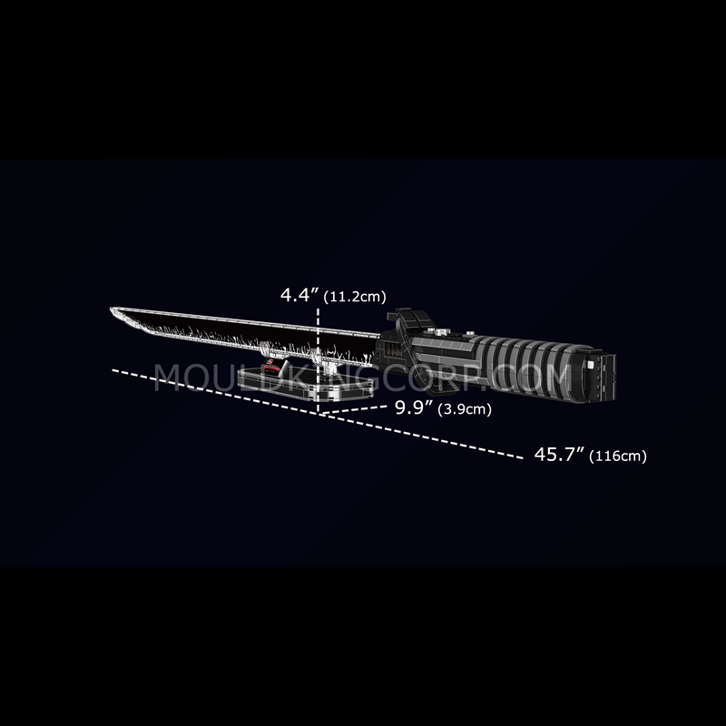 Mould King 10138 Jeu de construction de réplique grandeur nature du sabre noir | 885 pièces
