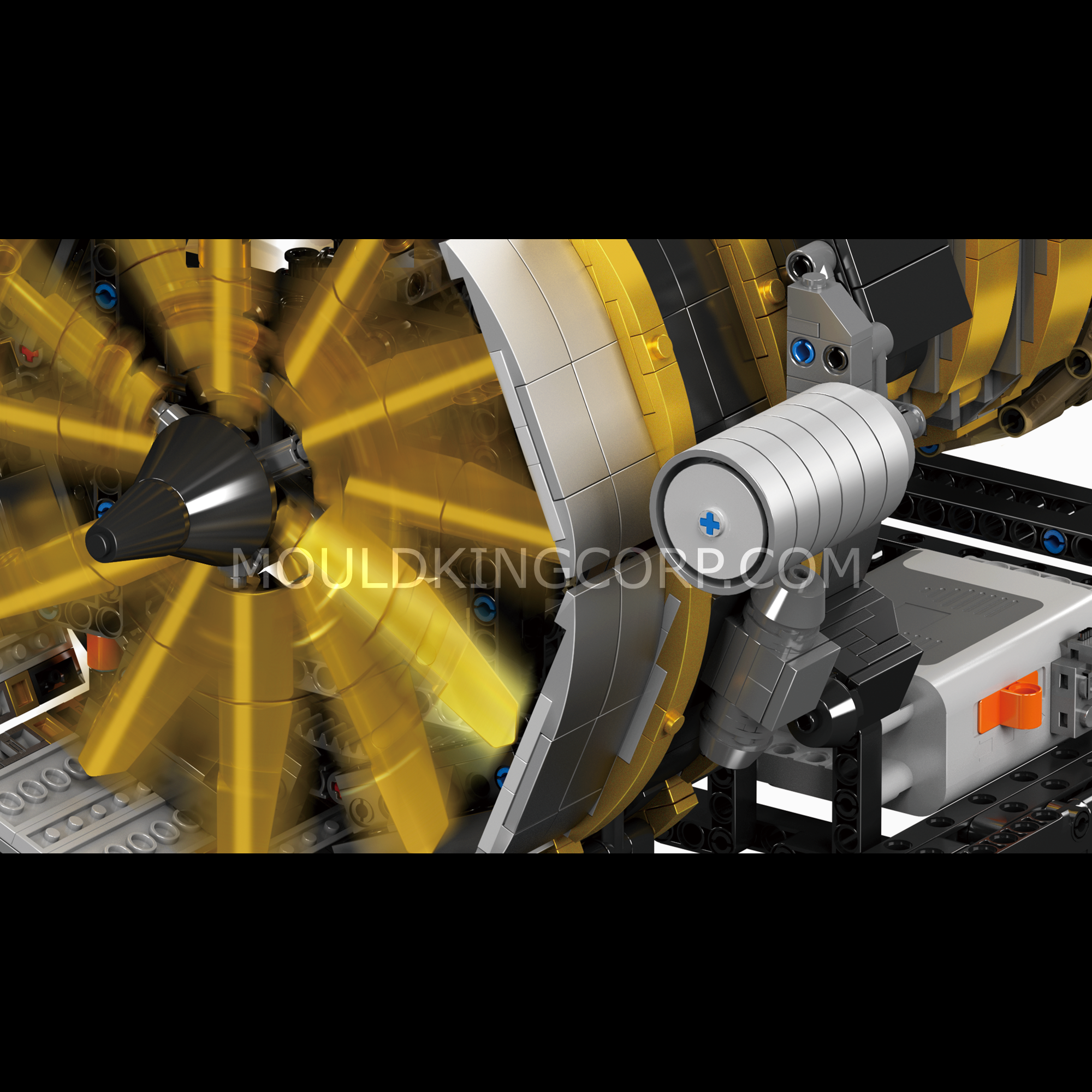 Mould King Motore A Turbina 1214 Pezzi - Kit Costruzioni Tecniche Per Adulti E Ragazzi 14+ Con Pale Rotanti