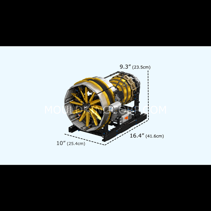 Mould King 10141 Motorised Turbine Engine Building Set | 2,256 Pcs