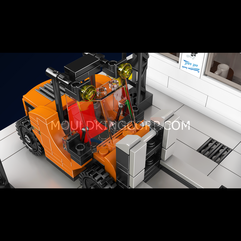 Mould King 10142 Dock-Schiffsreparaturfabrik-Bausatz | 1.273 Teile