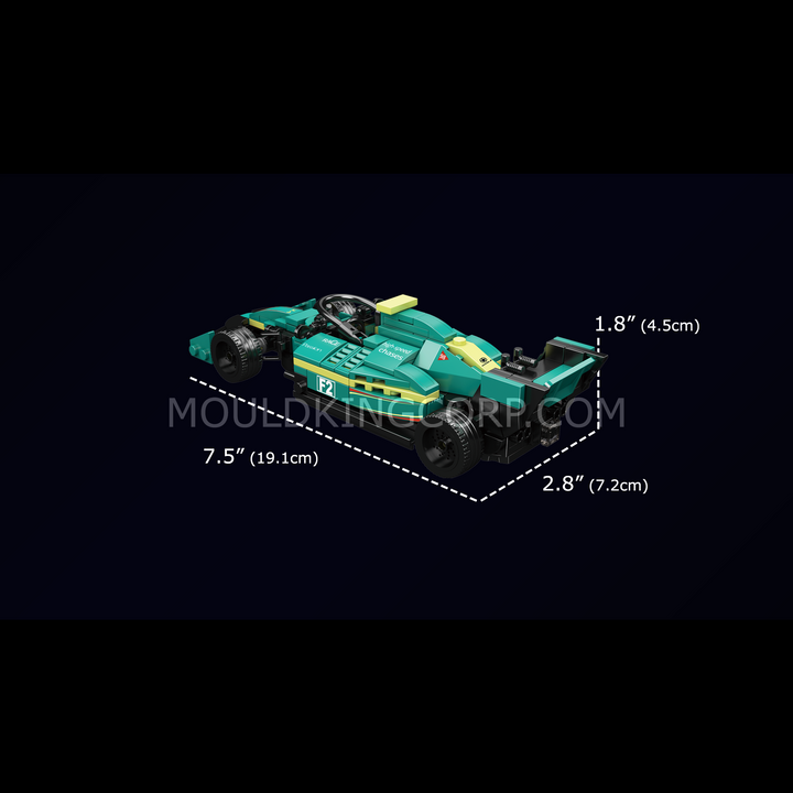 Mould King 10157 Martin Formula F2 Racing Car Building Set | 308 Pcs