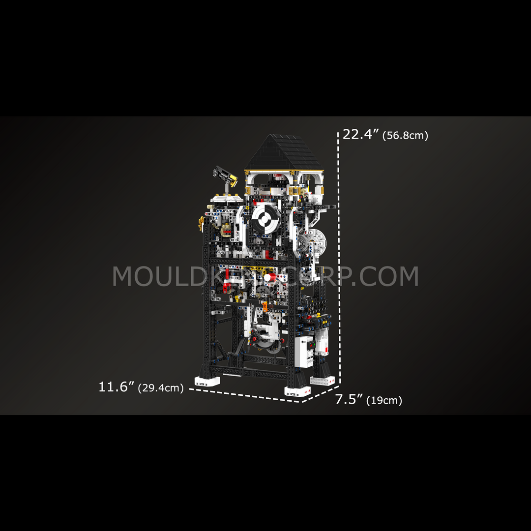 Mallenkoning 10159 Cyberpunk Mechanische Klok Bouwset | 3.181 Stuks