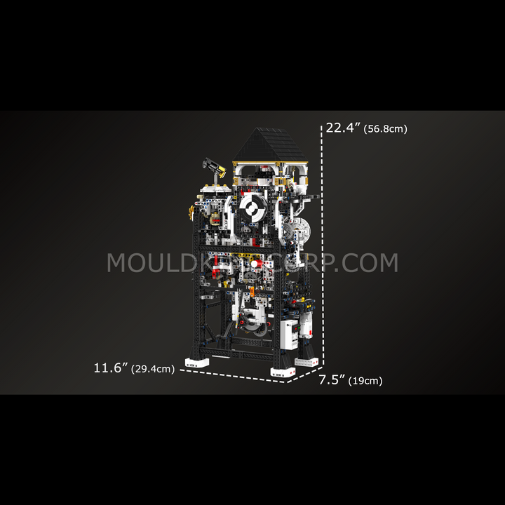 Mallenkoning 10159 Cyberpunk Mechanische Klok Bouwset | 3.181 Stuks