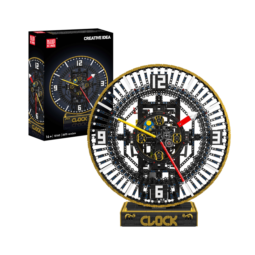 Mallenkoning 10160 Gemotoriseerde mechanische tandwielklok bouwset | 3.675 stuks