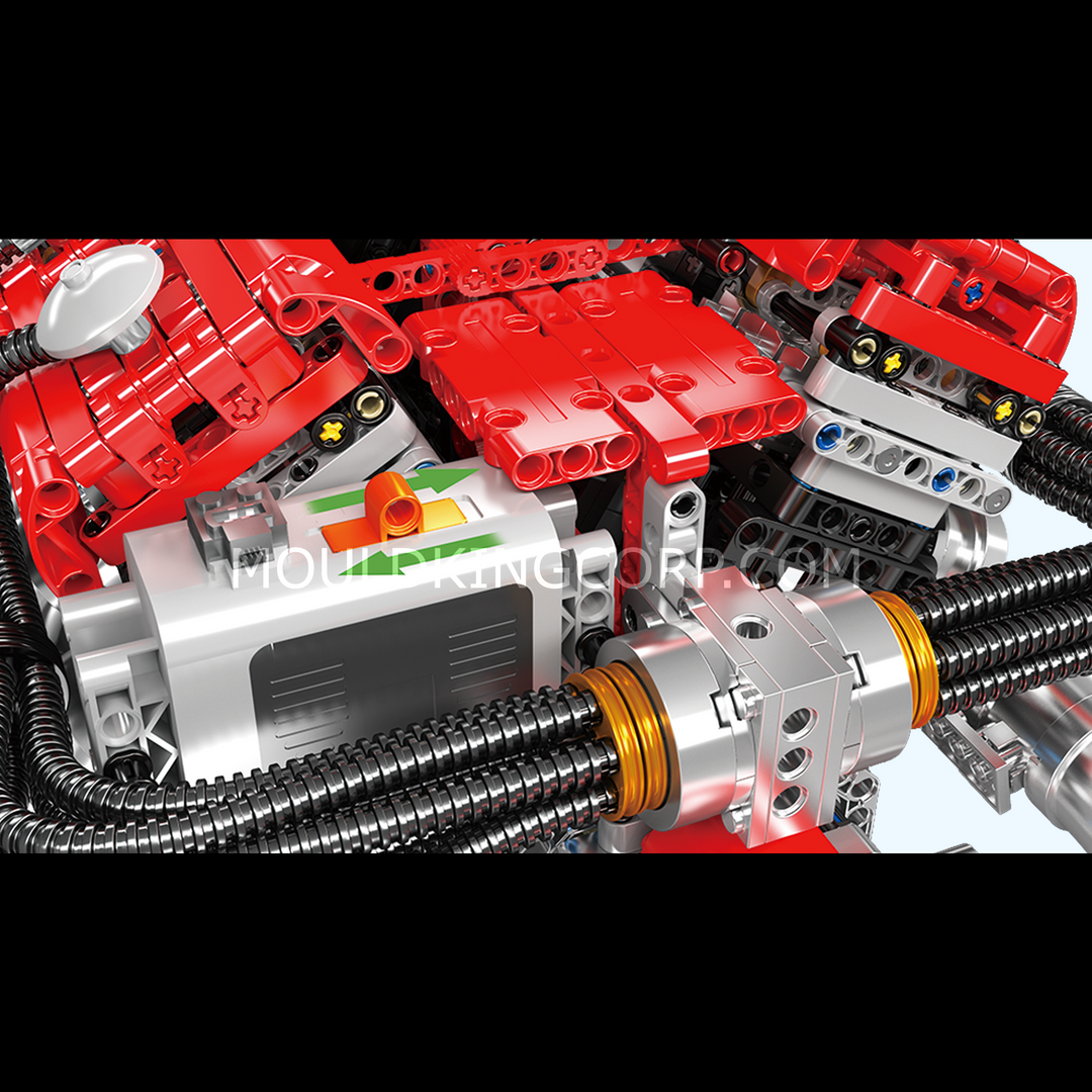 Mould King 10202 Technik Kit di costruzione del motore V12, MOC V12, giocattolo con batteria e blocchi di serraggio, kit regalo per adulti (1260 pezzi Mould King 10202 Technik Kit di costruzione del motore V12, MOC V12, giocattolo con batteria e blocchi di serraggio, kit regalo per adulti (1260 pezzi