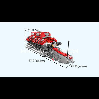 Mould King 10169 Italian Supercar V12 Engine Building Set | 3,472 Pcs