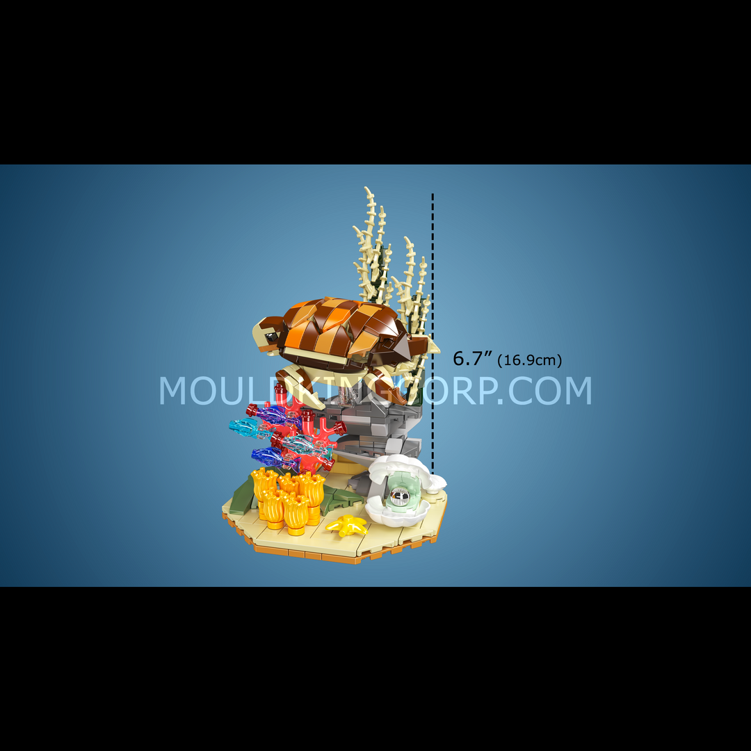 Mould King 10172 Sea Turtle & Colorful Reef Building Set | 410 Pcs