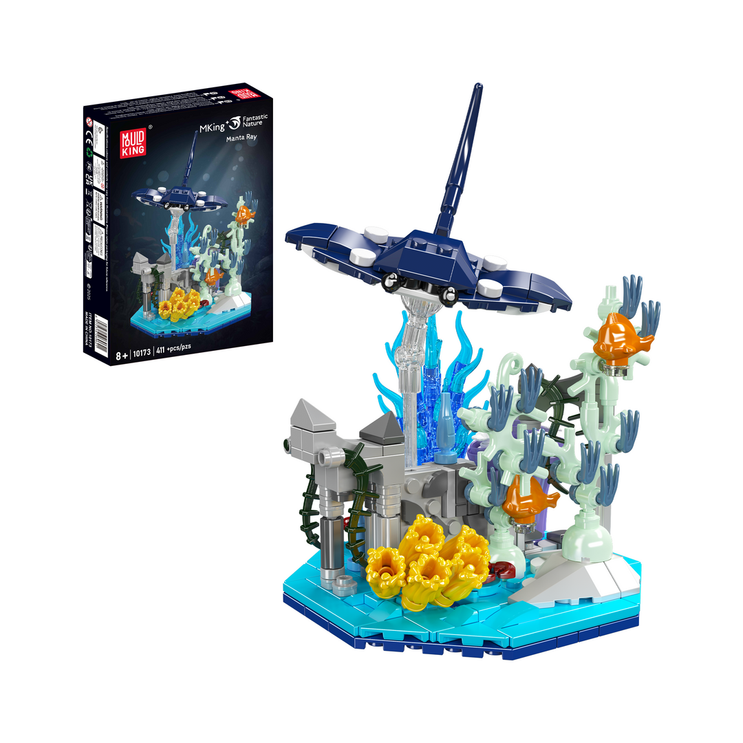 Mould King 10173 Manta Ray Coral Reef Building Set | 411 Pcs Mould King 10173 Manta Ray Coral Reef Building Set | 411 Pcs