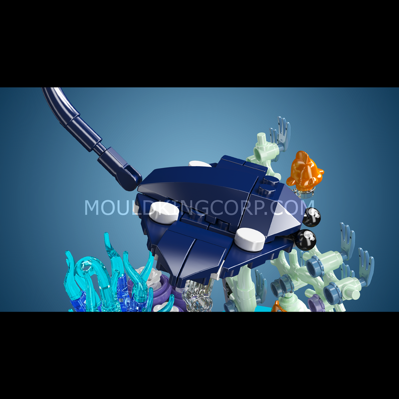 Mould King 10173 Jeu de construction Raie Manta Récif corallien | 411 pièces