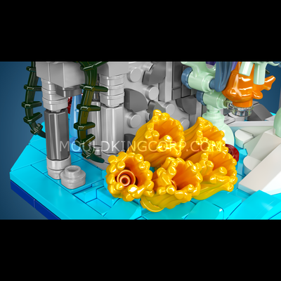 Mould King 10173 Jeu de construction Raie Manta Récif corallien | 411 pièces