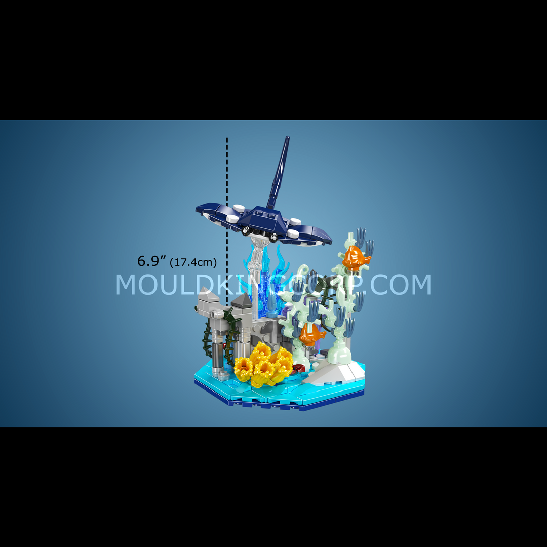 Mould King 10173 Manta Ray Coral Reef Building Set | 411 Pcs