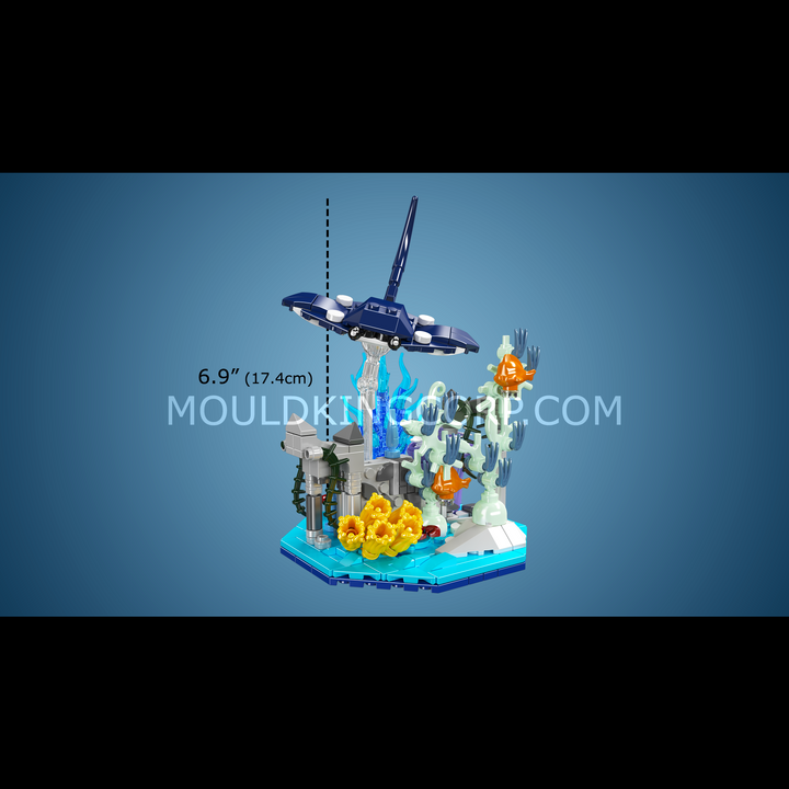Mould King 10173 Manta Ray Coral Reef Building Set | 411 Pcs