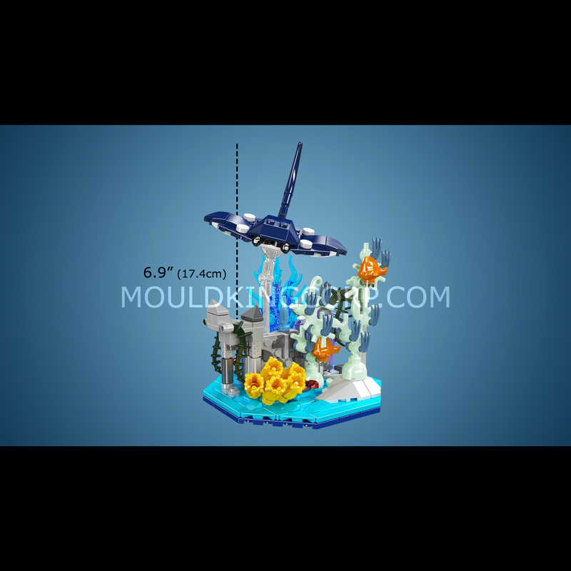 Mould King 10173 Jeu de construction Raie Manta Récif corallien | 411 pièces