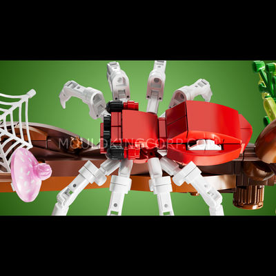 Mould King 10178 Creative Insect Spider on the Web Series Building Set | 407 Pcs