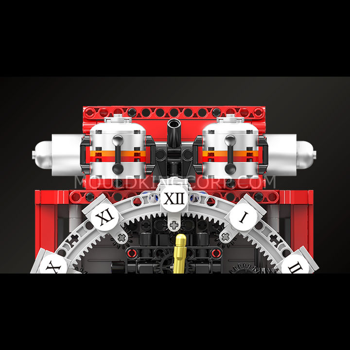 Mallenkoning 10187 Cyberpunk Mechanische Klok Bouwset | 1.601 Stuks